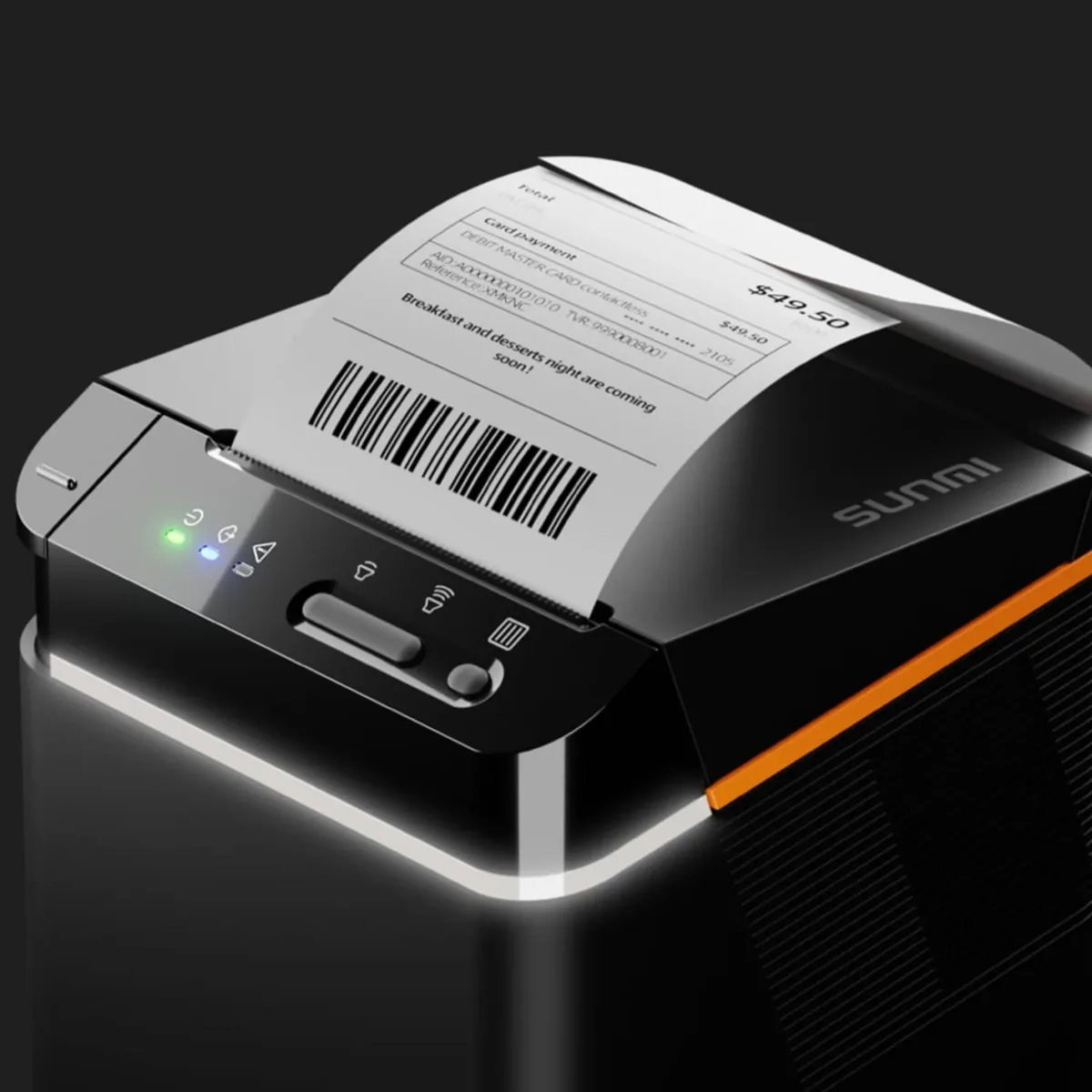 SUNMI NT311 kvitteringsprinter, der printer en ordrebon
